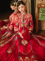 Xiuhe dress bride 2021 new Chinese wedding dress wedding dress Xiuhe dress summer atmosphere high-end wedding dress female