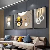light luxury living room trio decorative painting crystal ceramic modern creative restaurant aisle hanging painting simple sofa background wall painting