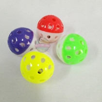 Special price parrot sound toy foot Bell ball bird toy plastic ball Bell Ball small number