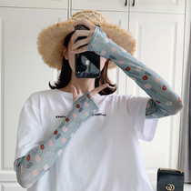  Ice sleeve female hyuna wind ins all-match summer sunscreen anti-UV hand sleeve arm guard driving artifact ice silk sleeve