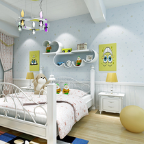 Cute cartoon stars moon childrens room non-woven wallpaper boy living room bedroom wallpaper girl 3d relief