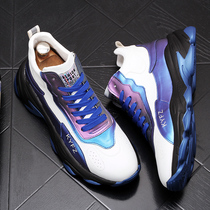 Hong Kong Tide Card Spring Summer New Collage Old Daddy Shoes Man Han Edition 100 Hitch Sports Casual Shoes Thick Bottom High Bunch Shoes Mens Shoes