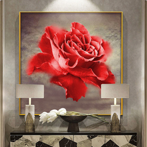 Handpainted Oil Painting Restaurant Decoration Painting Modern Simplicity Yogen Guan Hanging Paintings Nordic Light Lavish Rose Fresco Room New Room