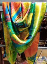 Factory direct sales high-end custom all-match long 100% mulberry silk long scarf