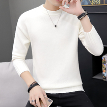 Round Collar Sweater mens autumn Winter Mens Korean version Line clothes trendsetters Weaters Clothing Thicken long sleeves Jersey Undershirt