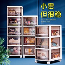 Storage box Household storage snack toy cabinet drawer type plastic finishing box Multi-layer storage cabinet artifact transparent box