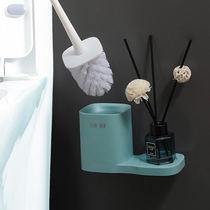 Creative toilet brush set non-hole wall toilet brush toilet brush toilet household cleaning set artifact