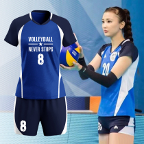 Volleyball suit female students race clothes training team clothes short sleeve male volleyball clothes custom printing font