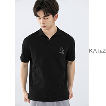 Mens summer short sleeve T-shirt 2021 new trend solid color embroidery casual lapel Paul polo shirt mens top