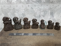 A set of iron weights of the Republic of China