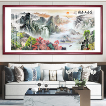 Fuchun Mountain Residence Picture Backend Mountain Picture Hongyun Head Decorative Painting Living Room Sofa Background Wall Hanging Landscape Landscape Landscape Chinese Painting