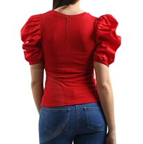 new Round neck solid color tight club vacation T-shirt top