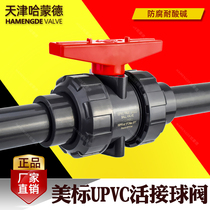 American standard UPVC ball valve double flexible PVC manual American standard switch ball valve valve 150LB chemical grade SCH80
