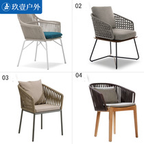 Nordic Balcony Outdoor Tables and Chairs Three-piece Set Negotiation Chairs Courtyard Garden Hotel Outdoor Leisure Tables and Chairs Rattan Furniture