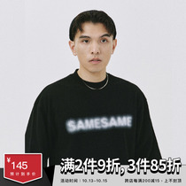 SAMESAME21AW Phantom logo round neck long sleeve T-shirt men loose Tide brand mens pullover top Autumn New