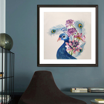 Ingenuity Su embroidery Peacock home decoration hanging painting embroidery silk