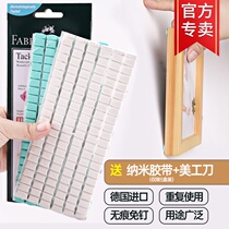 No marks positioning paste no trace blue nail-free photo frame double-sided tape high viscosity fixed wall no damage to both sides strong tear poster special glue cleaning earphones cleaning tape