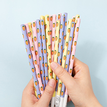  (2B pencil)A set of student stationery for primary school students to write and practice words B lead-core cartoon pencil is not easy to break lead solid wood student-specific pencil 12 sets of cartoon pattern childrens pencil