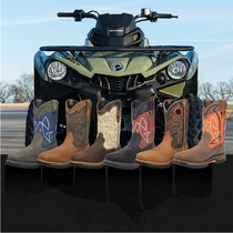 Multiple color cowhide Goodyear tooling boots sleeve waterproof mens boots Knight Cowboy vintage riding boots 42 yards