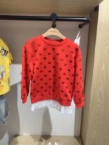 F2BF93155 Taiping bird childrens clothing mini peace 2019 fall new girl red sweater 369