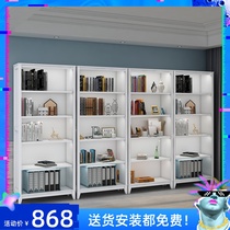 Nordic simple modern bookcase free combination White bookcase Household large capacity multi-function shelf locker