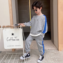 Boys autumn suit new 2021 childrens Korean version of the Western style leisure sports in the big boy boys spring and autumn tide