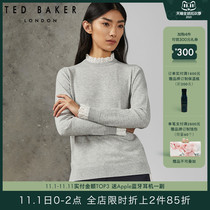 TED BAKER ladies simple long sleeve slim slim pullover sweater