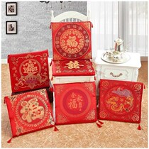 Fabric Chenille wedding festive big red sofa cover All-inclusive cover towel cushion Single sofa cover with armrest