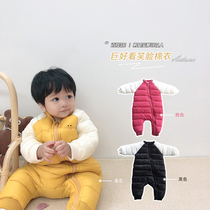 Baby clothes winter baby baseball cotton clothes out climbing clothes winter newborn warm baby body clothes out