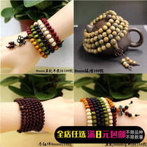 Date wood bracelet natural red wood 108 Buddha beads bracelet 216 Buddha beads hand-string male and female lovers ornament bracelet