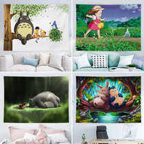 Hayao Miyazaki background cloth ins hanging cloth chincho animation hanging painting Wall Wall net red bedside room dormitory tapestry wall cloth