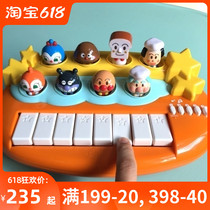 Spot Japanese Anpanman baby electronic keyboard will pop up doll piano music educational toy