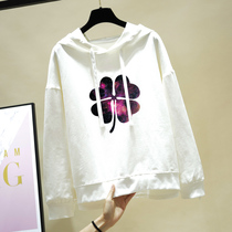 2021 early spring size womens clothing loose belly-covered clothes Spring and Autumn wear aged fat sister foreign atmosphere thin coat women