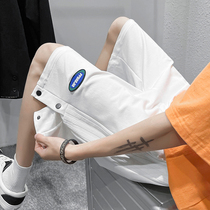 Big Code Row Button Shorts Women Straight Drum Loose Summer Fat Mm Students Sports Broadlegs 50% Mid Pants 200 catty