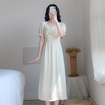 Day Department Gentle Wind dress Skirt Waist Display Slim Temperament First Love Style Long Skirt Ankle Student Fairy Gassen summer