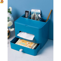  Multifunctional tissue box with mirror Nordic ins creative living room net red paper box bedroom household tissue storage box