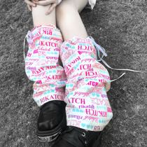 Broken Bone Original Exclusive Day Family Punk Original Cebu Girl Magazine Letter Loving Bondage Leg Jacket Socks