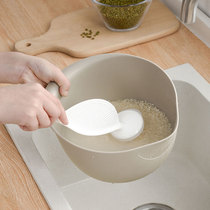 Japanese kitchen rice spoon stirring rod washing rice artifact plastic long handle household multifunctional non-hand rice washing tool
