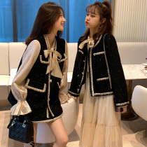 Europe station 2020 autumn and winter new foreign style age reduction best friend suit female small fragrance high-end socialite temperament dress