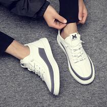 Hong Kong Special Cabinet 2022 Summer New Small White Shoes Mens Korean Version Casual Breathable Hollowed-out Genuine Leather Board Shoes Sports Mens Shoes