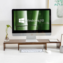 Wooden to Desktop Display Extended Keyboard Case Dual Computer Screen Frame Office Rack