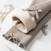 Girls underpants underpants autumn and winter thinly integrated with velvet 2021 new children thickened warm outside wearing foreign air length pants