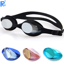 Ruihe HD electroplated film small frame racing anti-fog anti-UV swimming goggles unisex 5910