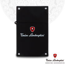 Lamborghini inflatable windproof single spray blue flame high-end cigar direct punch tinder Matt metal body