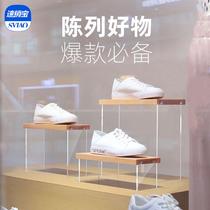 Acrylic shelf Shoes bags perfume cosmetics jewelry hand-made display partition shoe holder shoe rack display rack