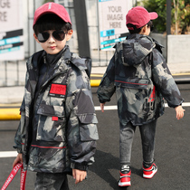 Boys jacket 2020 new CUHK child clothes foreign air Spring and autumn style Colorful Autumn Winter Dress Three-in-one Submachine Clothes