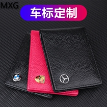 Cowhide drivers license holster Mens and womens leather motor vehicle license holster Drivers license holster BMW Mercedes-Benz Audi