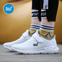  361 childrens shoes girls sports shoes large childrens childrens leather waterproof running shoes autumn and winter girls casual shoes tide