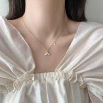 Pisces tail necklace female luxury design sense 2022 new minimal set of high - sense chain neck chain
