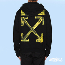 OFF-WHITE C O VIRGIL ABLO OW 19 GRADIENT DRAWSTRING SPRAY PAINTED ARROW HOODIE